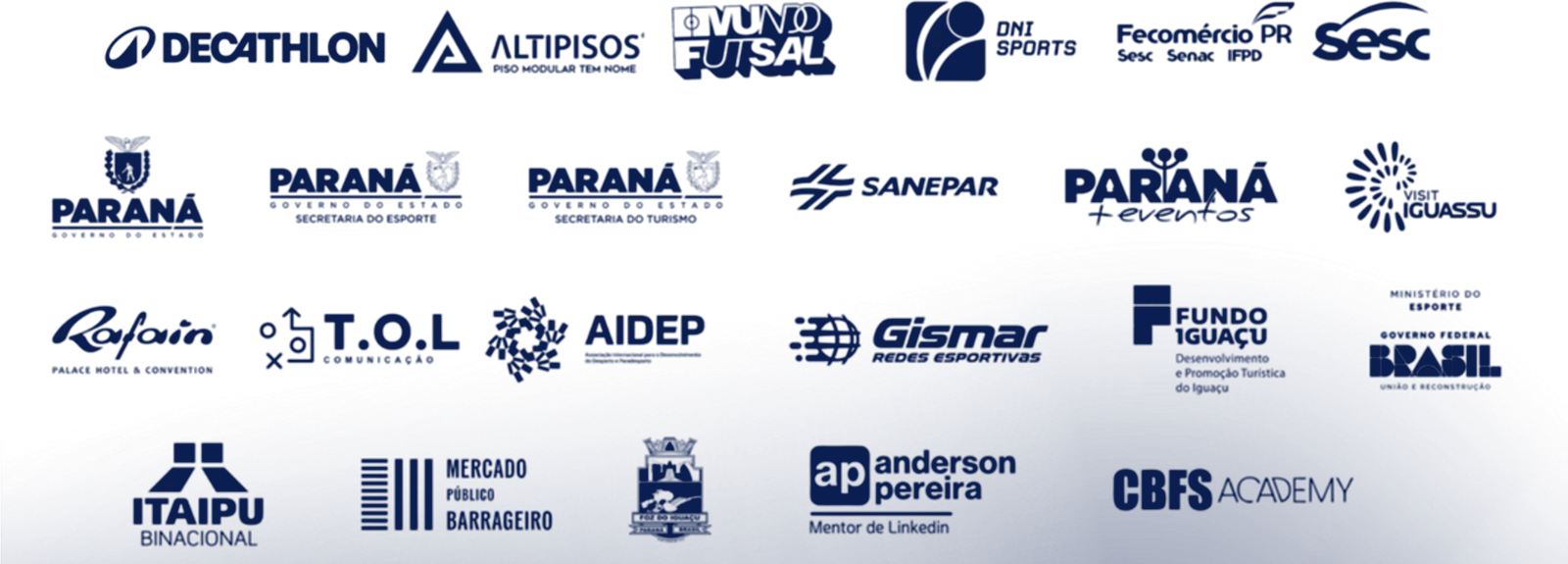 Logotipos dos parceiros da edição 2024